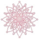 Christmas decoration Snowflake Molecule - pink