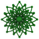 Christmas decoration Snowflake Molecule - green