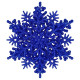 Christmas decoration Snowflake Classic three-dimensional - navy blue