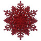 Christmas decoration Snowflake Classic three-dimensional - red