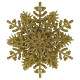 Новогоднее украшение Снежинка Классика объемная - золотой