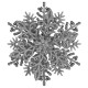 Christmas decoration Snowflake Classic three-dimensional - silver
