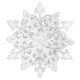 Christmas decoration Snowflake Crystal three-dimensional - white