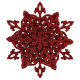 Christmas decoration Snowflake Crystal three-dimensional - red