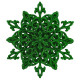 Christmas decoration Snowflake Crystal three-dimensional - green