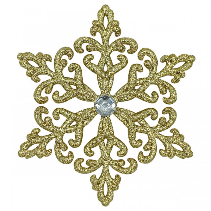 Snowflake Crystal with stone – Gold (art. 2141)