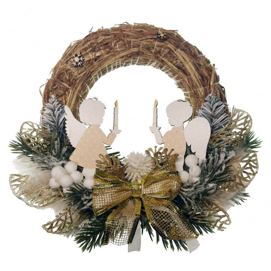 Straw wreath 15 cm