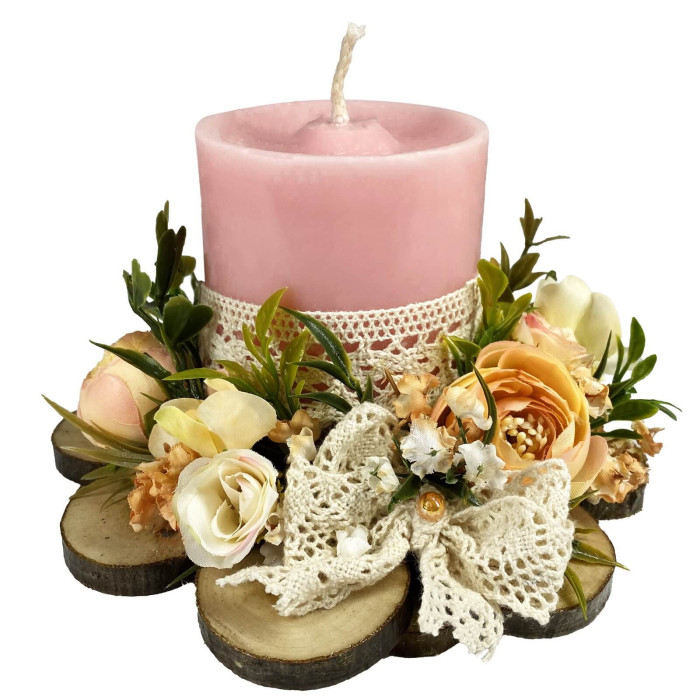 Свічка з декором (арт. 586)