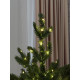 LED Garland Rosa 50 meters, warm white color LEDs on white wire, 500 LED, with remote control
