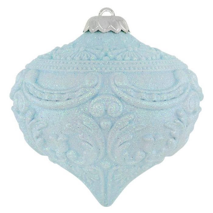 Прикраса новорічна Дзиґа еліт - блакитна