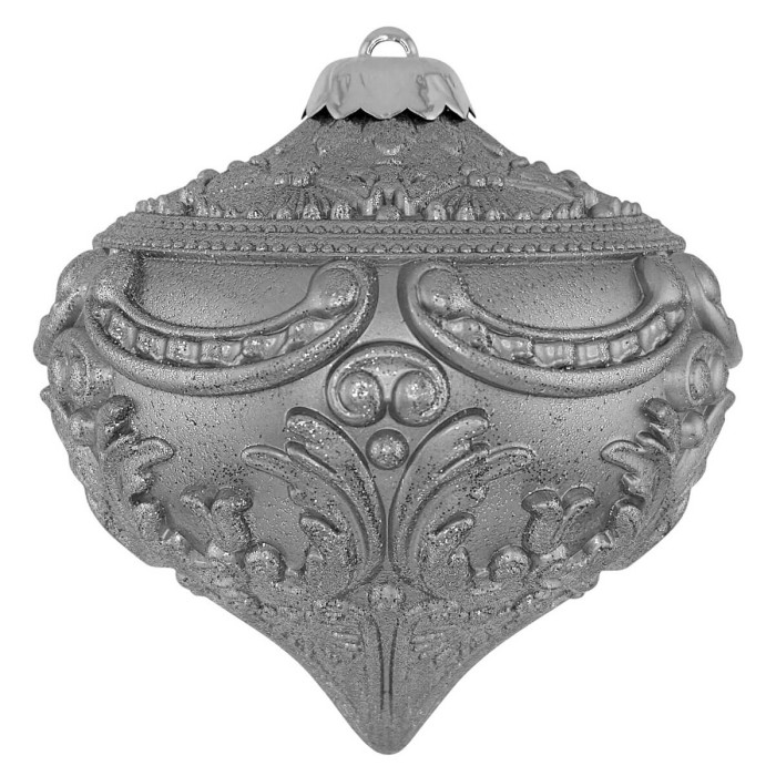 Прикраса новорічна Дзиґа еліт - срібна