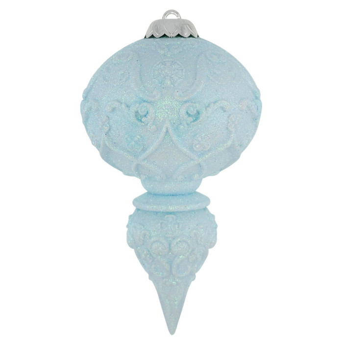 Прикраса новорічна Дзиґа еліт-2 - блакитна