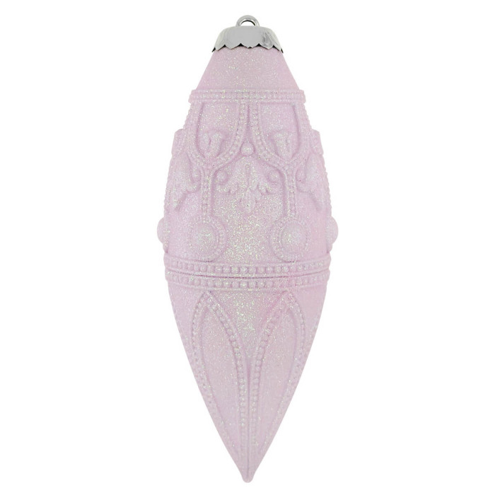 Прикраса новорічна Овал еліт - рожевий