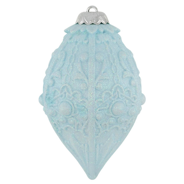 Прикраса новорічна Овал еліт-2 - блакитний