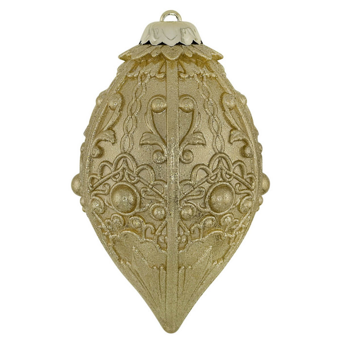 Прикраса новорічна Овал еліт-2 - золотий