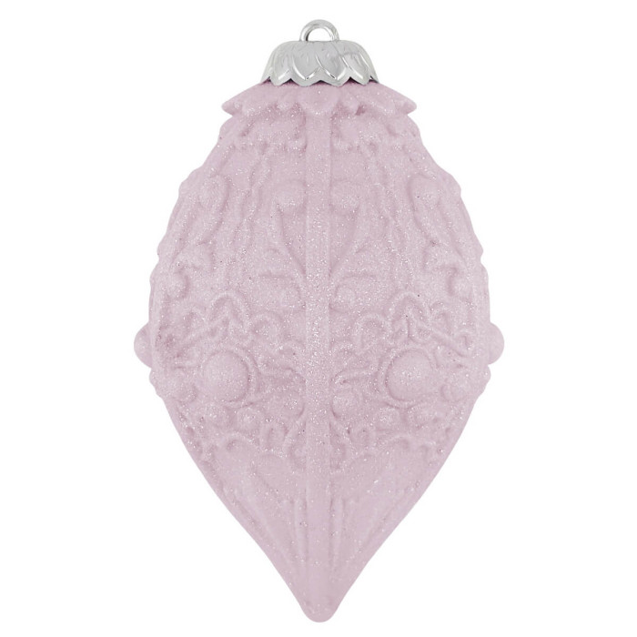 Прикраса новорічна Овал еліт-2 - рожевий