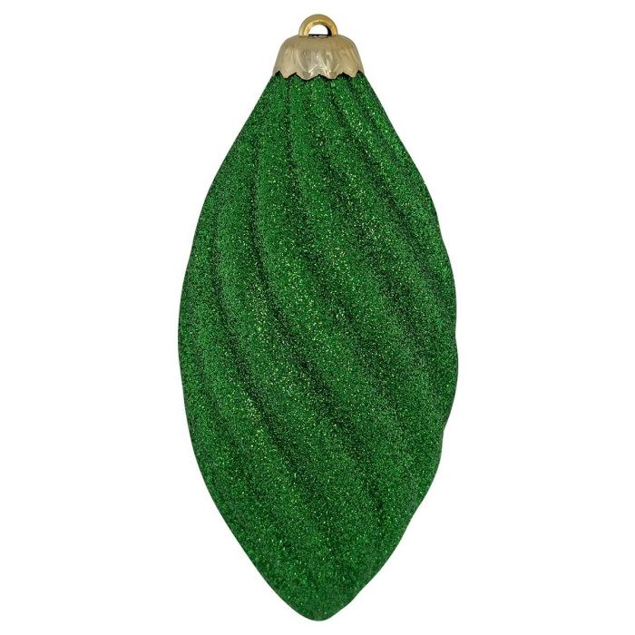 Прикраса новорічна Овал спіральний - зелений