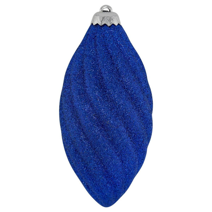 Прикраса новорічна Овал спіральний - синій