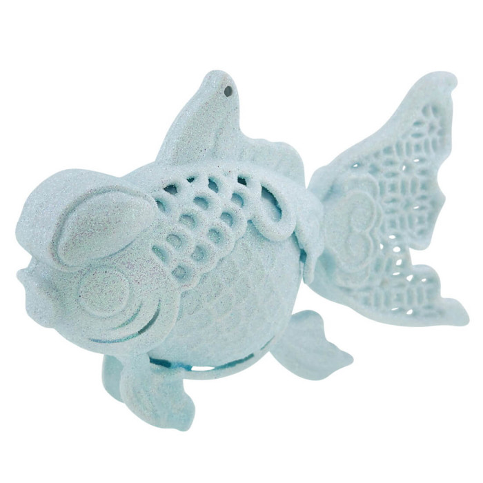 Прикраса новорічна Рибка - блакитна