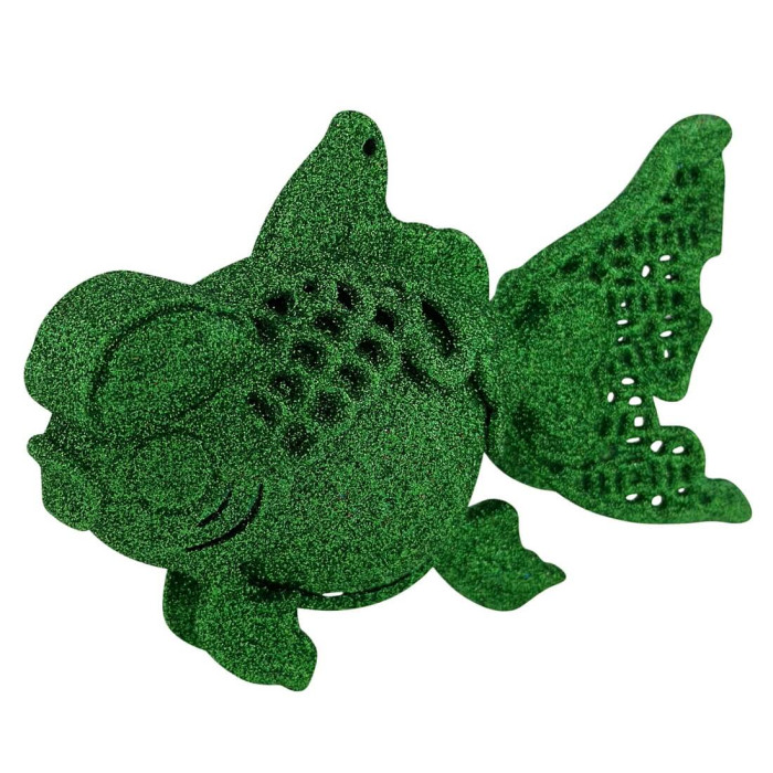 Прикраса новорічна Рибка - зелена