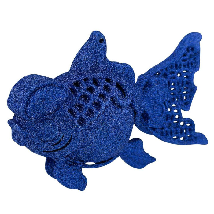 Прикраса новорічна Рибка - синя