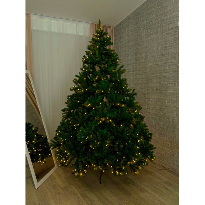 Новогодняя ёлка 2,4 м "Королева" с встроенной гирляндой