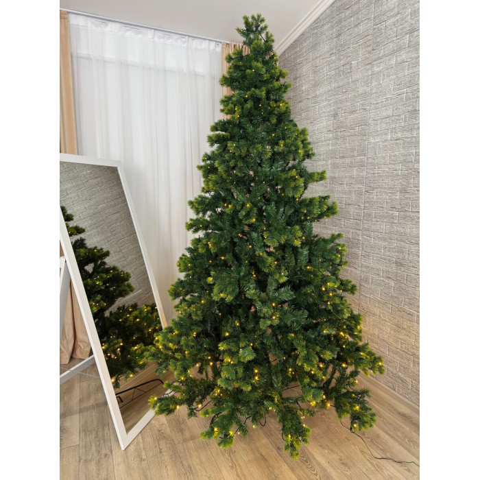 Новорічна Ялинка 2,4 м "Ніжність" з вмонтованою гірляндою