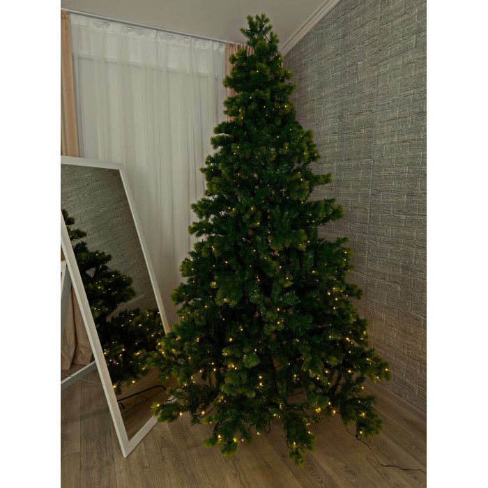 Новорічна Ялинка 2,4 м "Ніжність" з вмонтованою гірляндою
