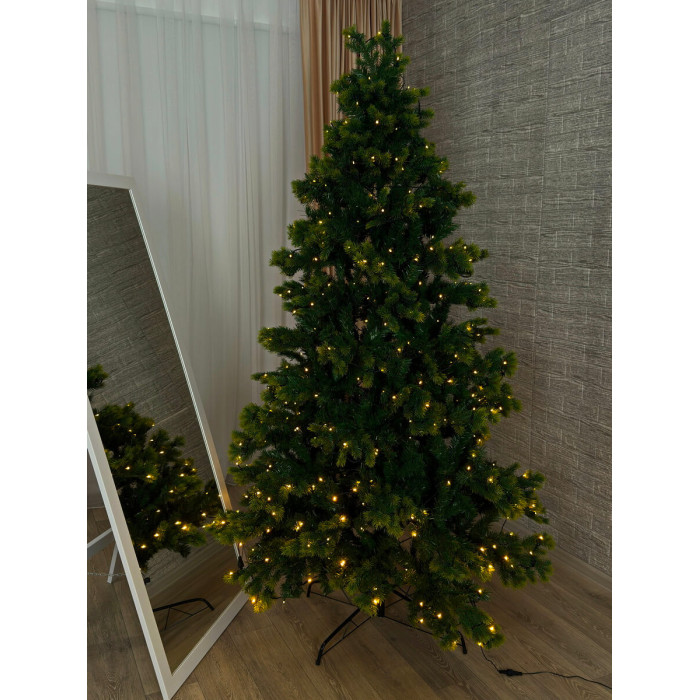 Новорічна Ялинка 2,1 м "Ніжність" з вмонтованою гірляндою