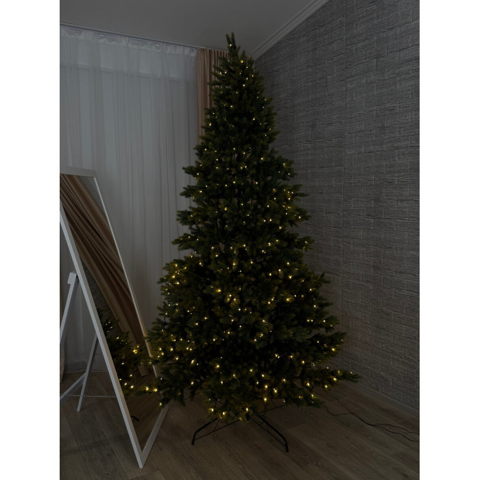 Новорічна Ялинка 2,4 м "Принцеса" з вмонтованою гірляндою