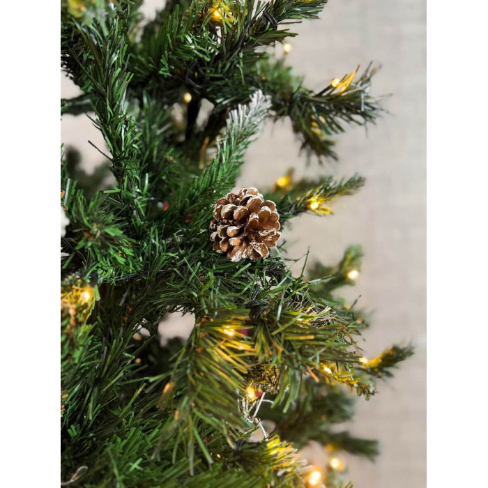 Новорічна Ялинка 2,4 м "Сяйво" з вмонтованою гірляндою