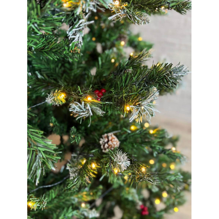 Новорічна Ялинка 2,4 м "Сяйво" з вмонтованою гірляндою