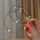 LED Garland Rosa 300 meters, warm white color LEDs on green wire, 3000 LED, with remote control