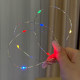 LED Garland Rosa 50 meters, LEDs of different colors on white wire, 500 LED, with remote control