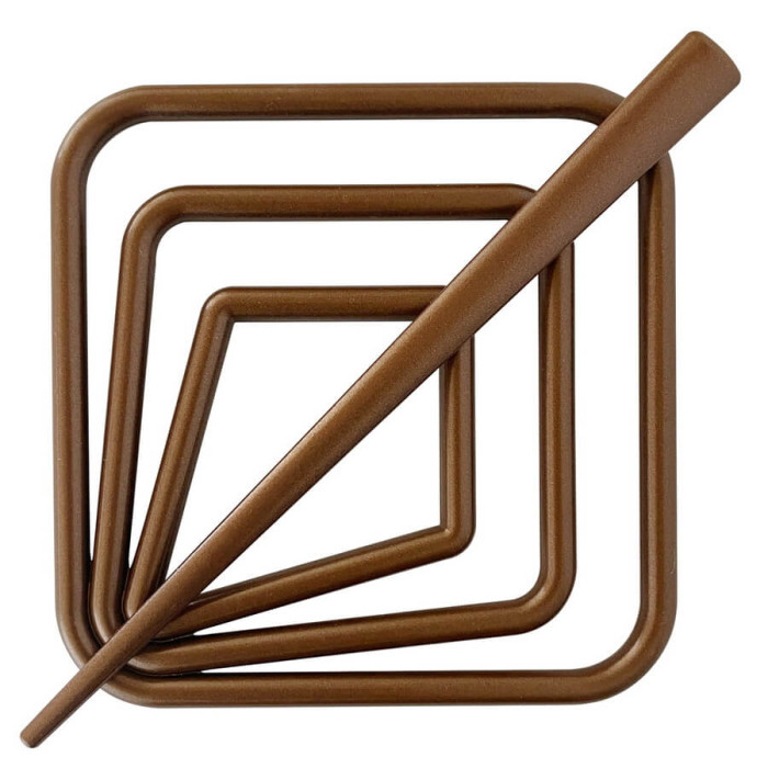 Квадрат – Коричневий (арт. 2493)