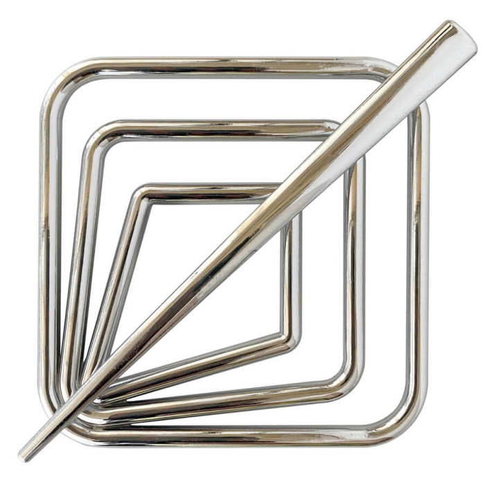 Квадрат – Срібло блиск (арт. 2505)