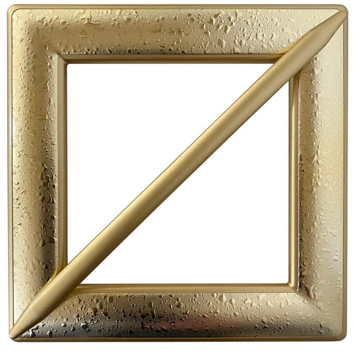 Квадрат-2 – Золото мокре-Золото матове (арт. 2750)